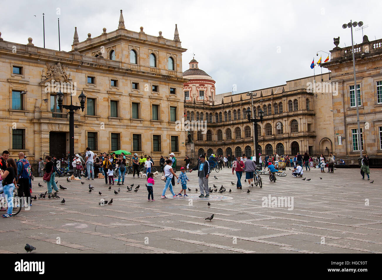 Simon-Bolivar-Platz in Bogota Kolumbien Stockfoto