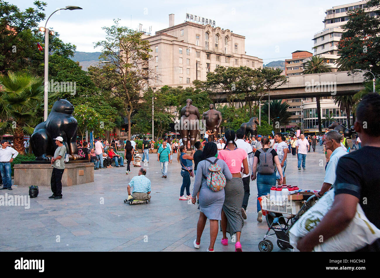 Botero Plaza in Medellin, Kolumbien Stockfoto