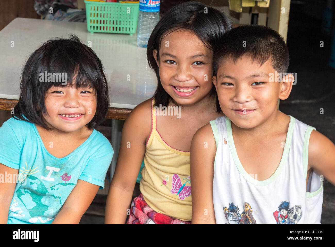 Philippinische Kinder, Manila, Philippinen Stockfoto