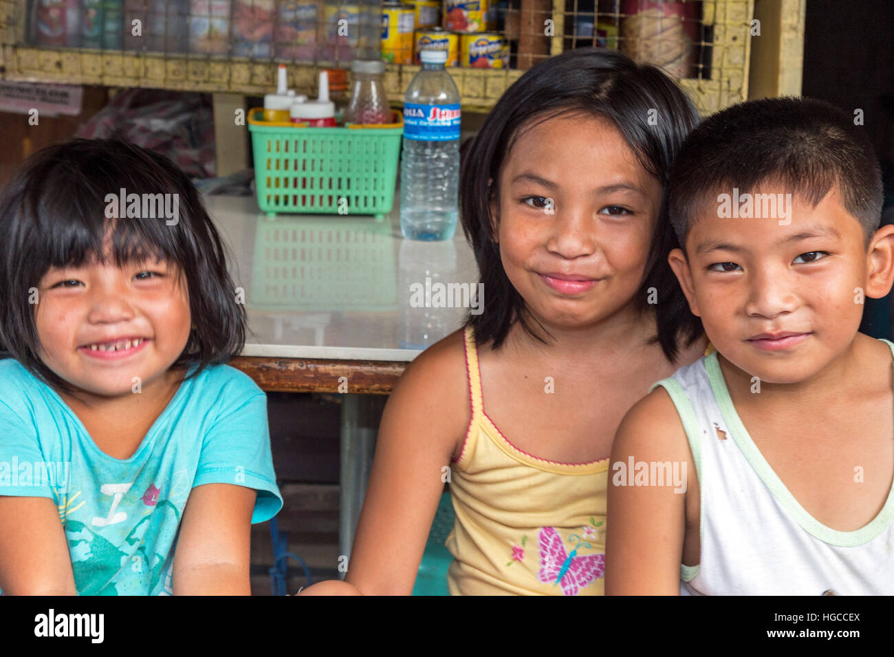 Philippinische Kinder, Manila, Philippinen Stockfoto