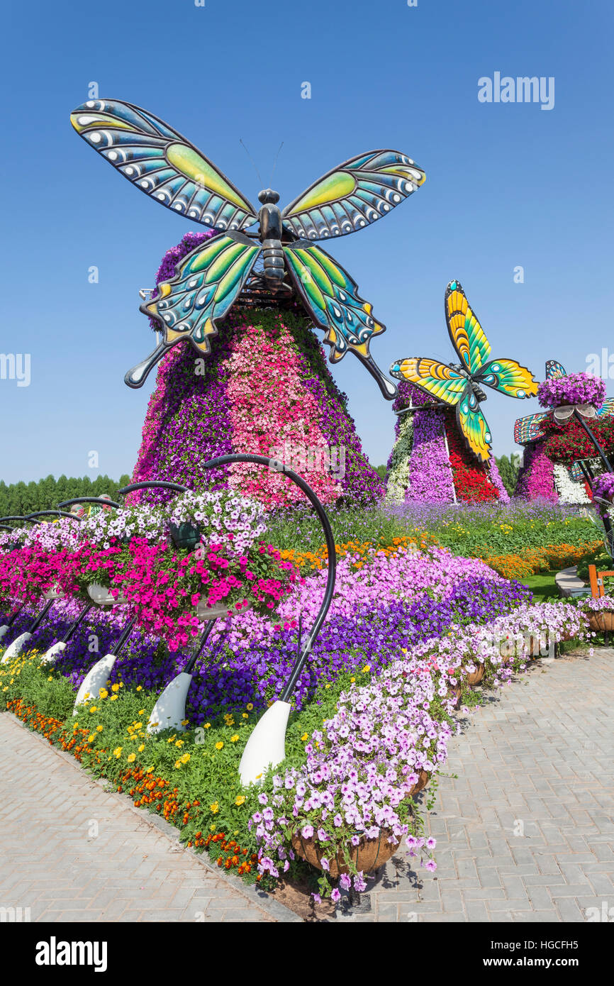 Millionen von Blumen im Garten Wunder in Dubai Stockfotografie Alamy