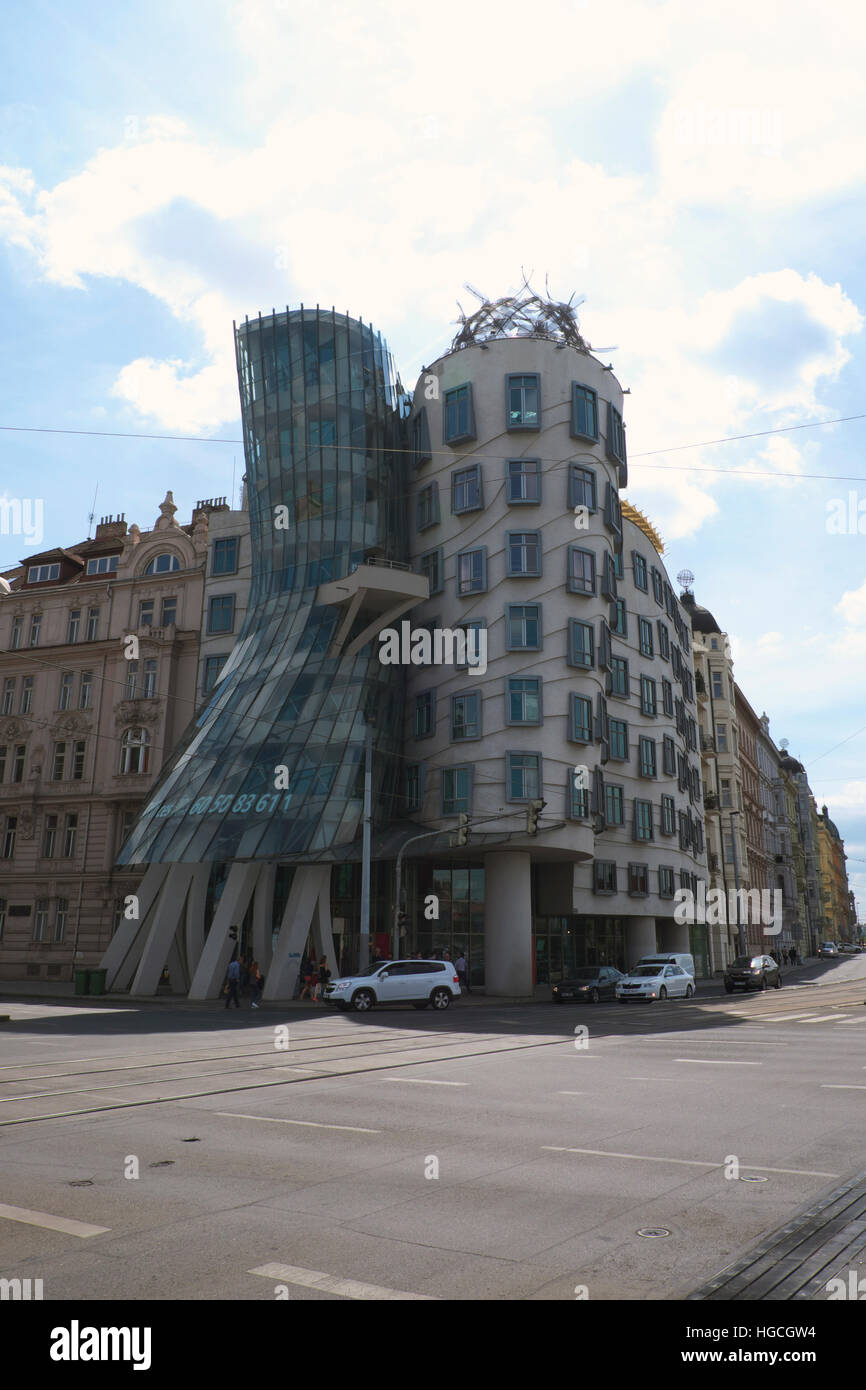 Das Tanzende Haus, Prag Stockfoto