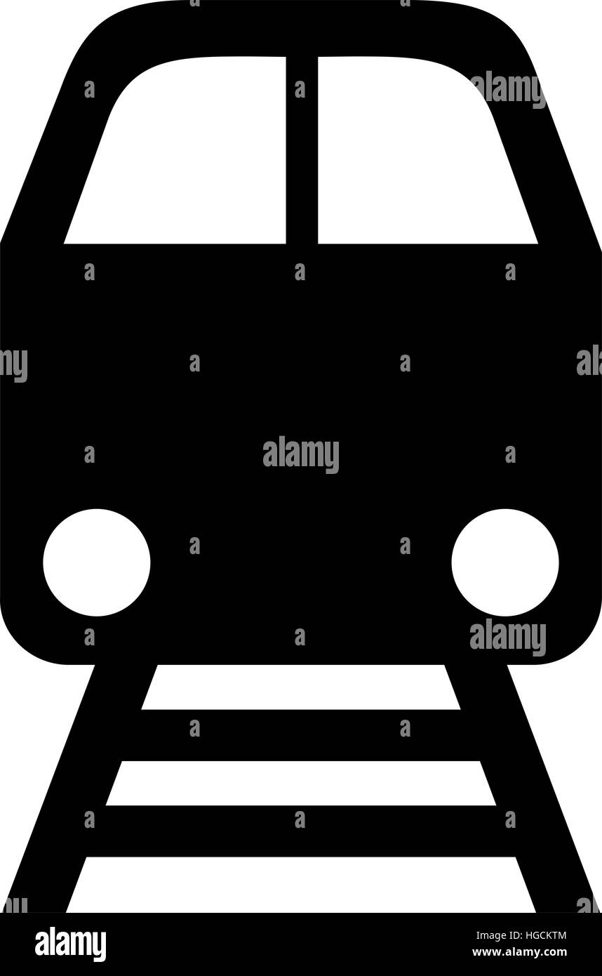 Zug-Frontansicht Stock Vektor