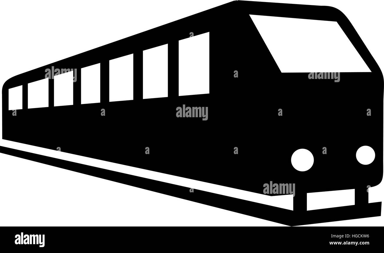 Langer Zug-Symbol Stock Vektor