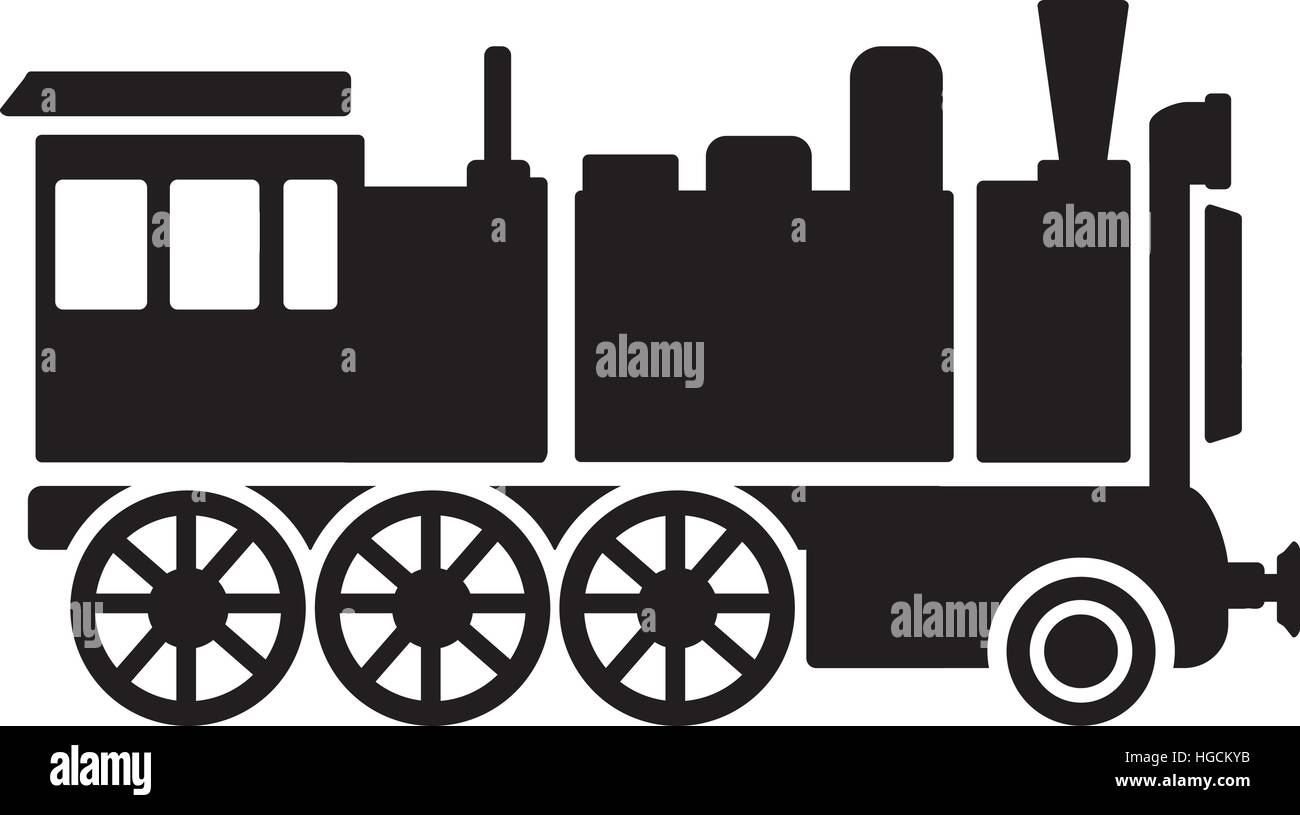Vintage-Lokomotive Stock Vektor