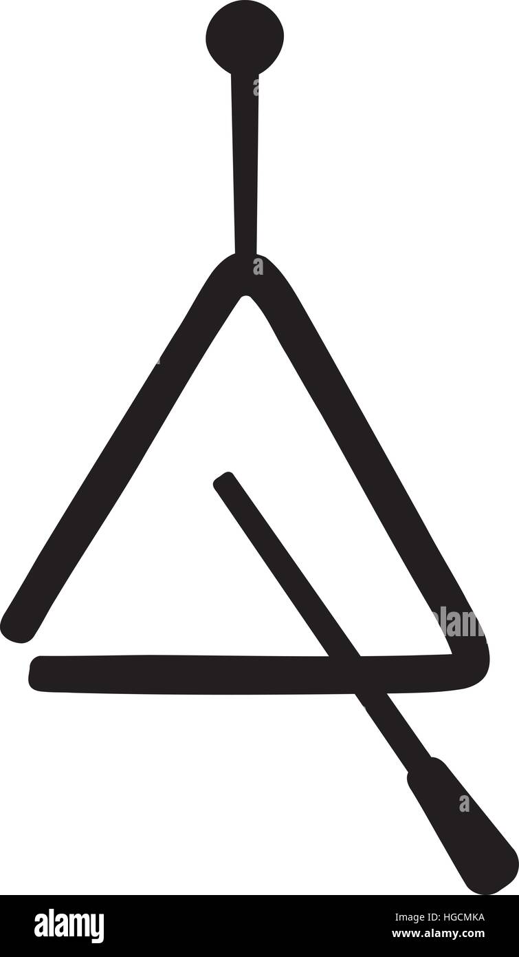 Dreieck-instrument Stock Vektor