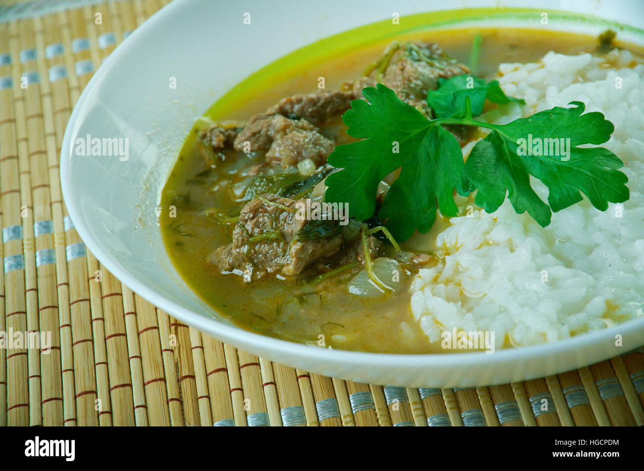 Hilachas guatemaltekischen zerkleinert Rindfleisch In Tomatensauce Stockfoto