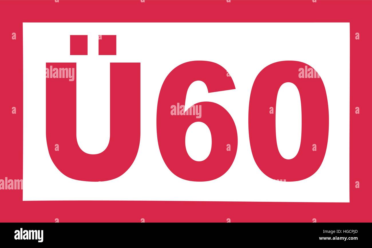 Mehr als 60 Geburtstag Ü60 Deutsch Alamy