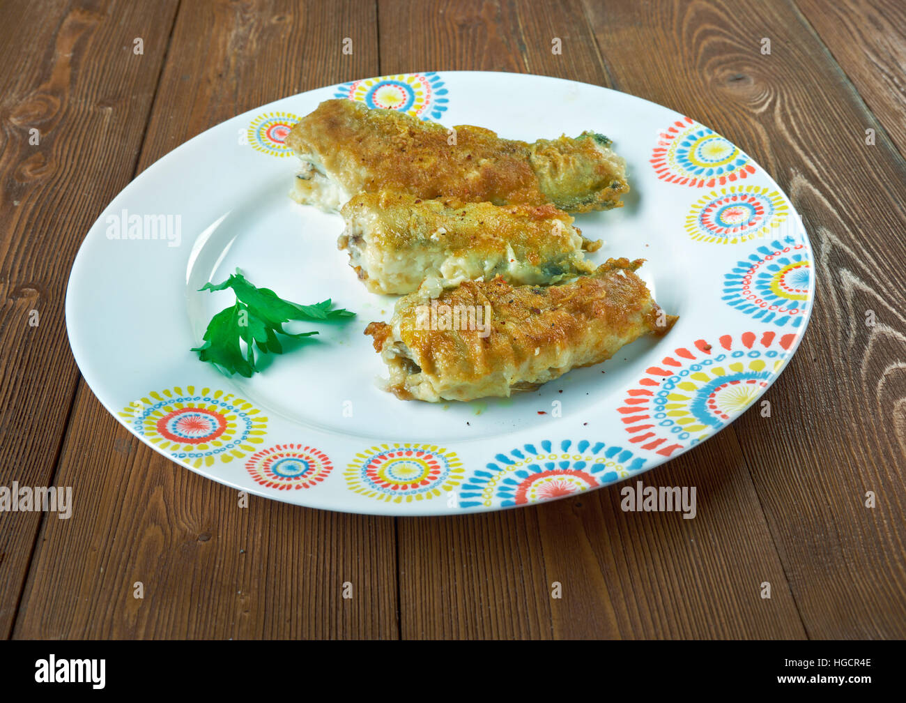 Würzige South Indian Style Fish Fry Stockfoto