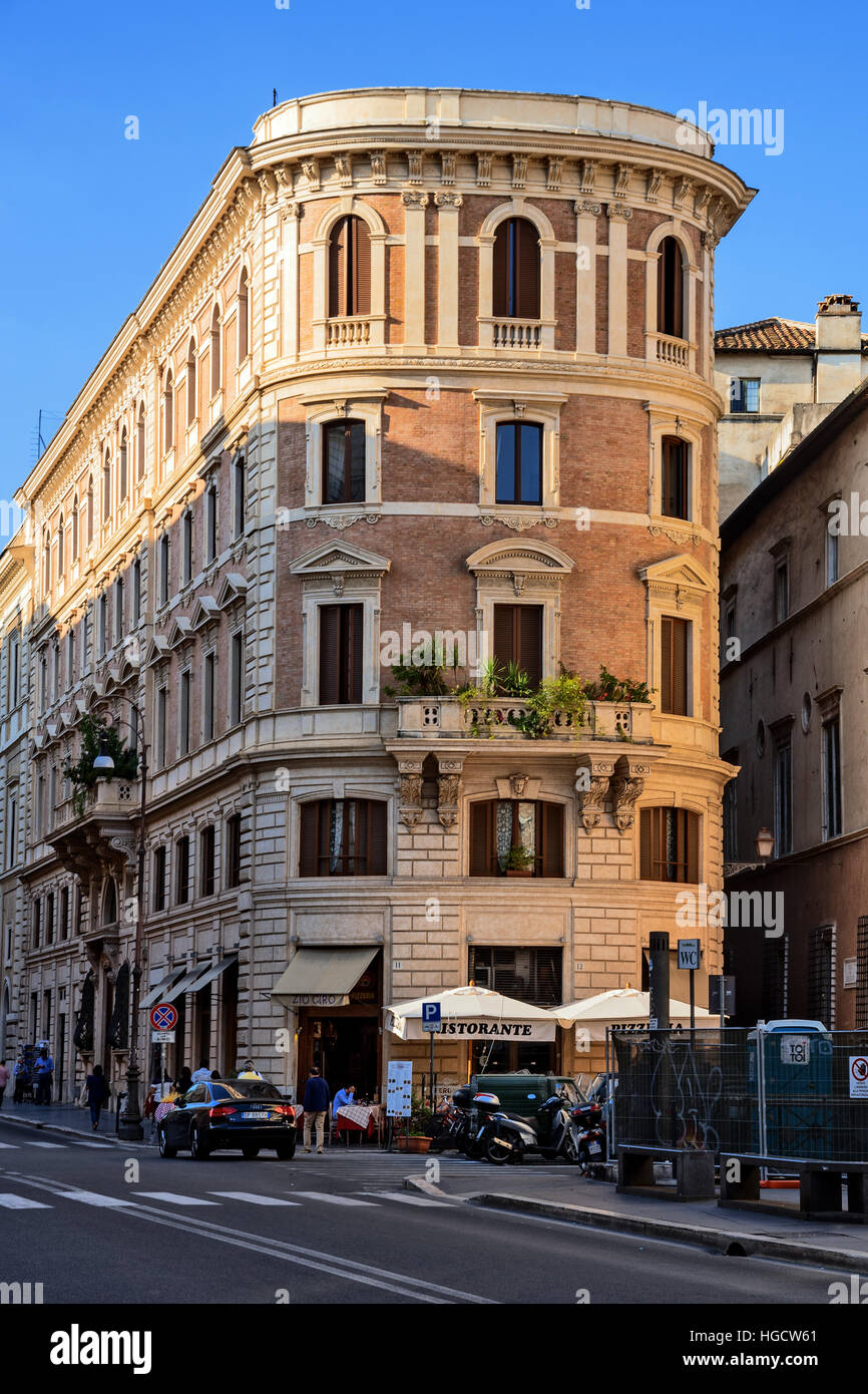 Schöne Architekturdesign von Rom bauen, Hauptstadt von Italien und Latium Region, Europa Stockfoto