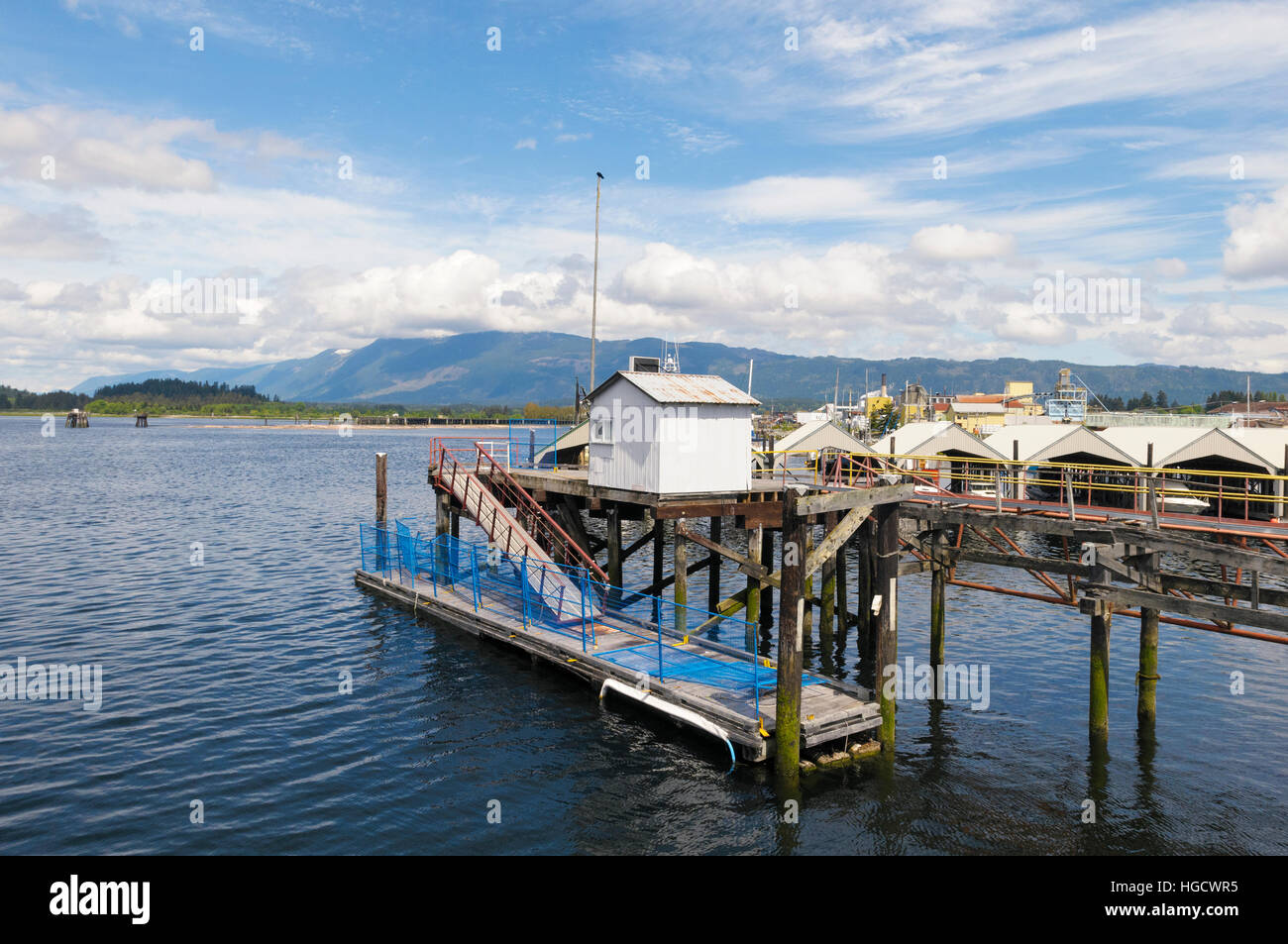 Hafen von Port Alberni, Vancouver Island, British Columbia, Kanada Stockfoto