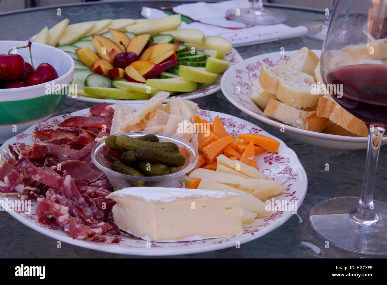 Essen in Frankreich Stockfoto