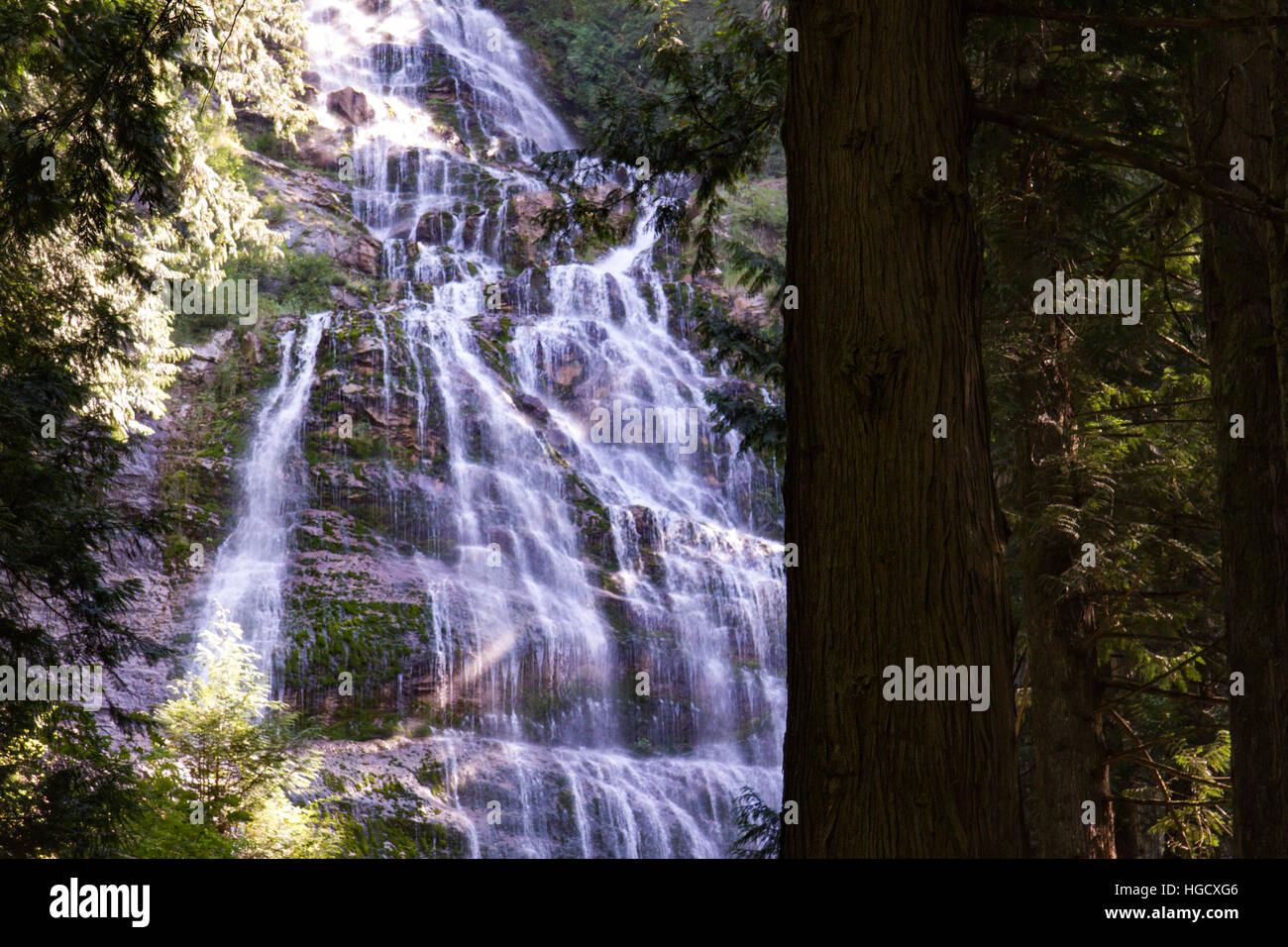 Bridal Veil Falls, BC Stockfoto