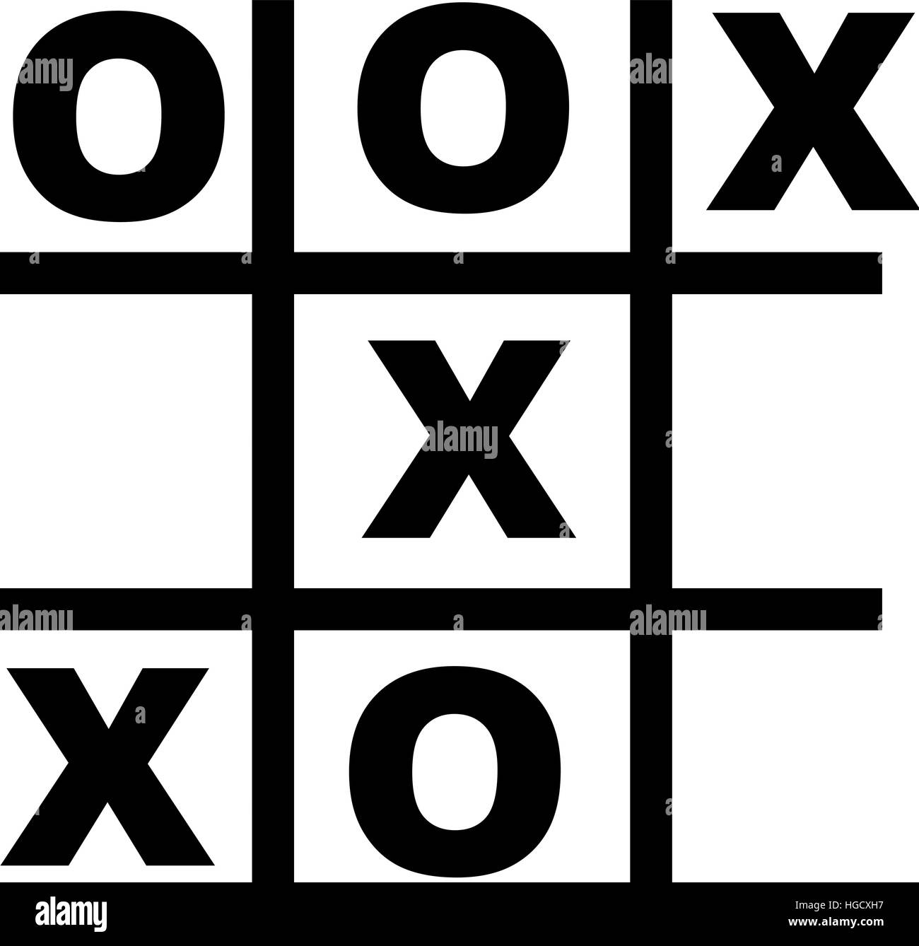 XOXO Spiel Stock Vektor