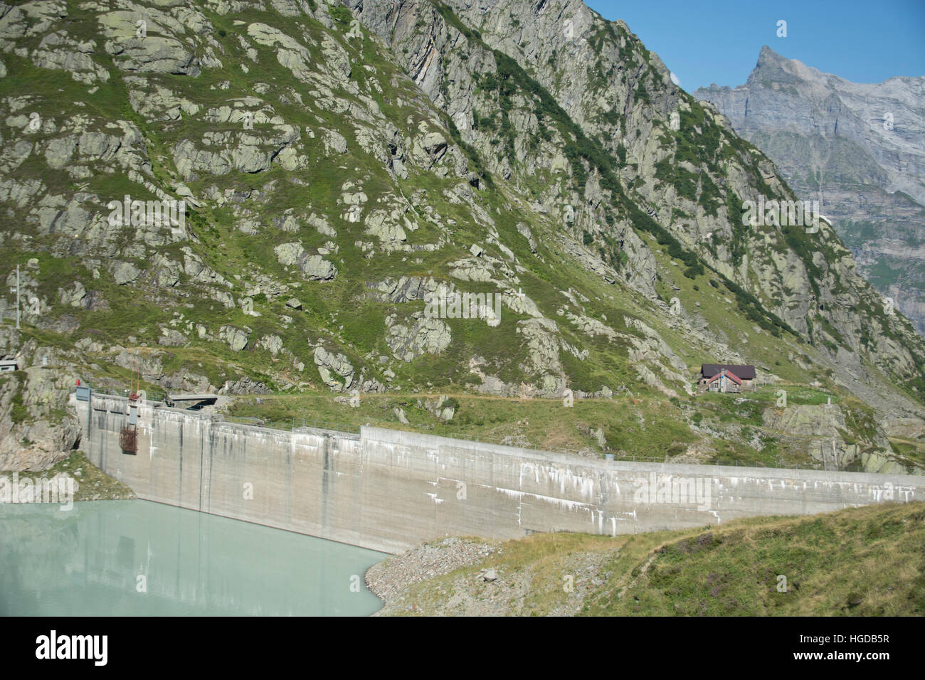 Mattenalpsee See im Berner Oberland Stockfoto