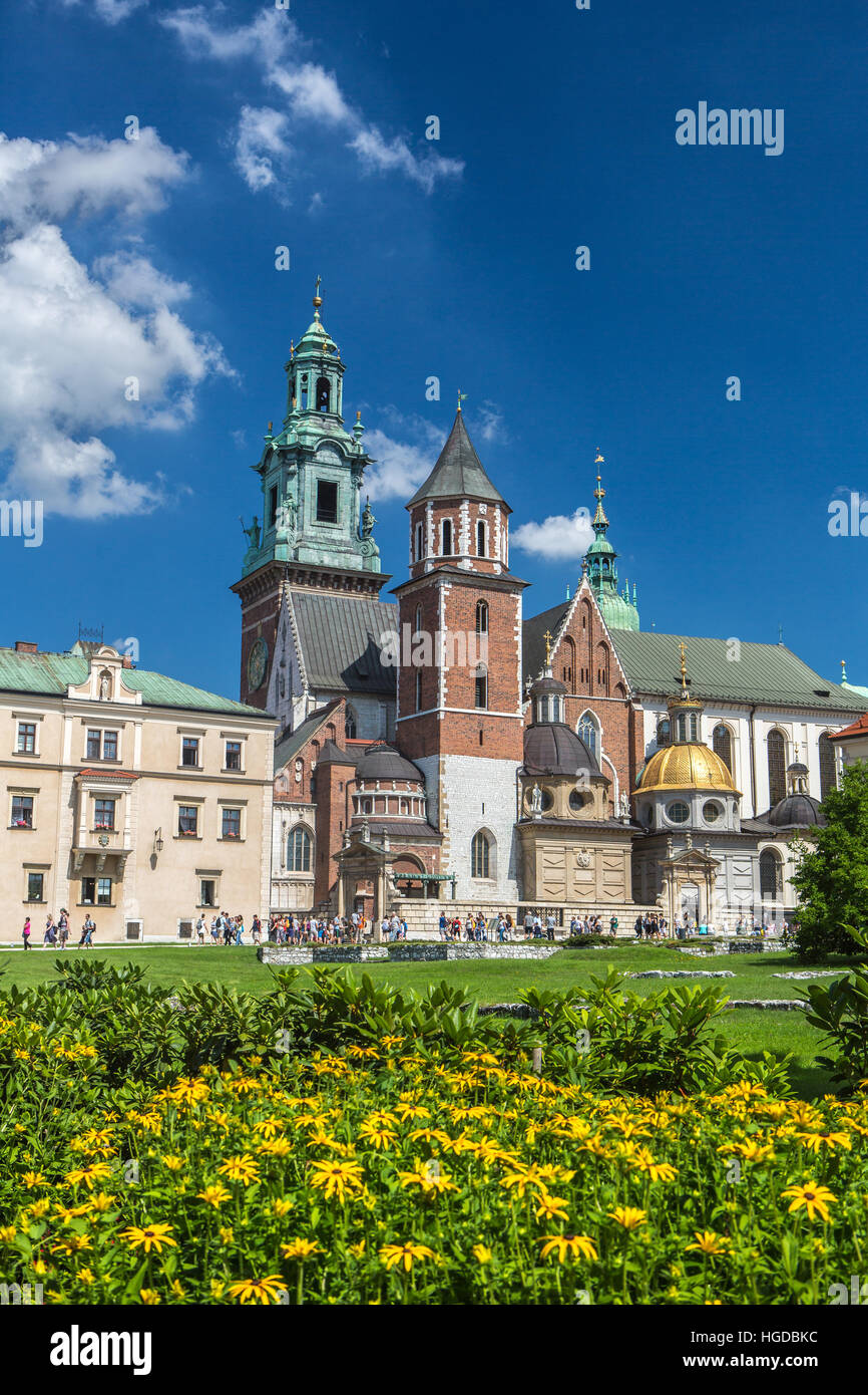 Königsschloss Wawel in Krakau Stockfoto