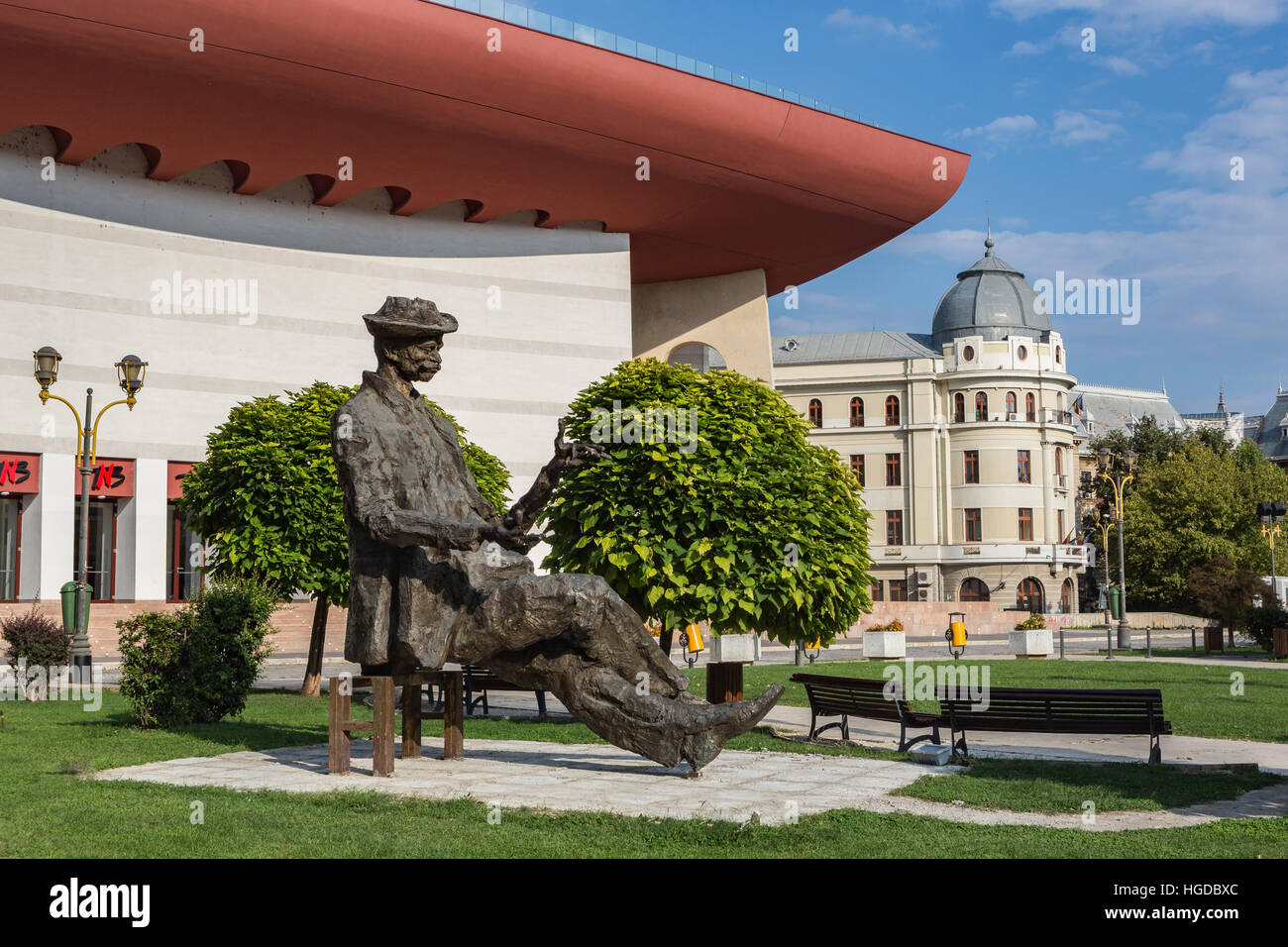 Rumänien, Bukarest Stadt neu Nationaltheater Bldg, Stockfoto