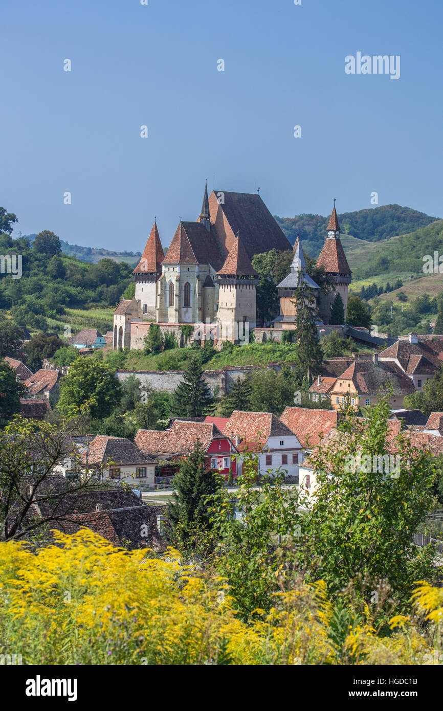 Rumänien, Sibiu Grafschaft, Birthälm Stadt, befestigte Kirche von Birthälm, Weltkulturerbe, Stockfoto