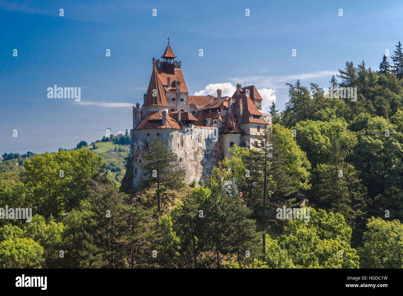 Rumänien, Transsilvanien, Kleie Stadt, Schloss Bran, Dracula-Schloss, Stockfoto