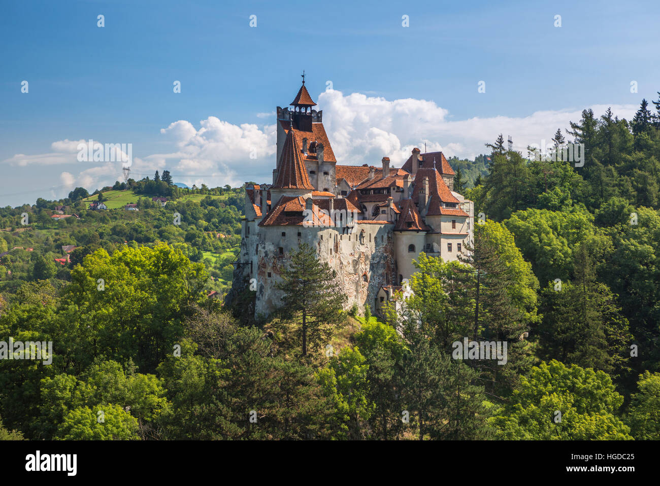 Rumänien, Transsilvanien, Kleie Stadt, Schloss Bran, Dracula-Schloss, Stockfoto