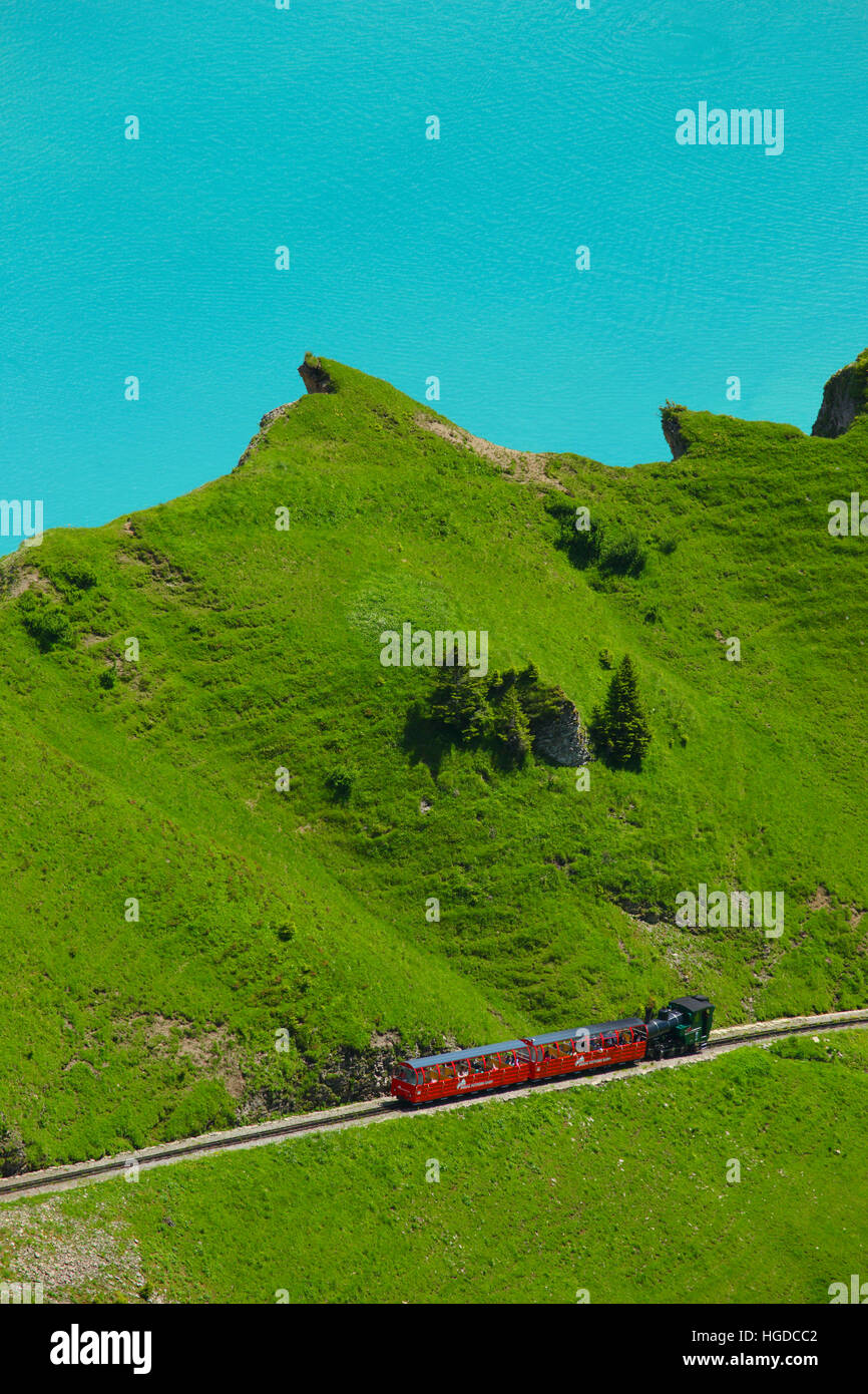 Brienz Rothorn Bahn im Berner Oberland, Schweiz Stockfoto