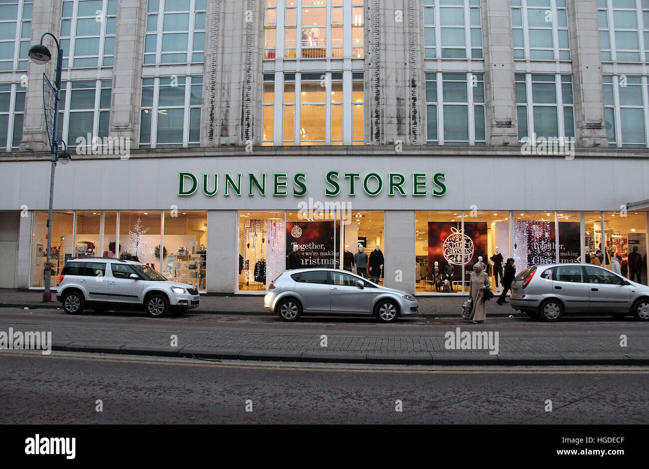 Dunnes Stores Fassade in Belfast City Centre Stockfotografie Alamy