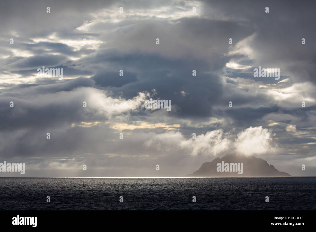 Spitzbergen, Svalbard, sieben Inseln, Sjuöyane, Stockfoto