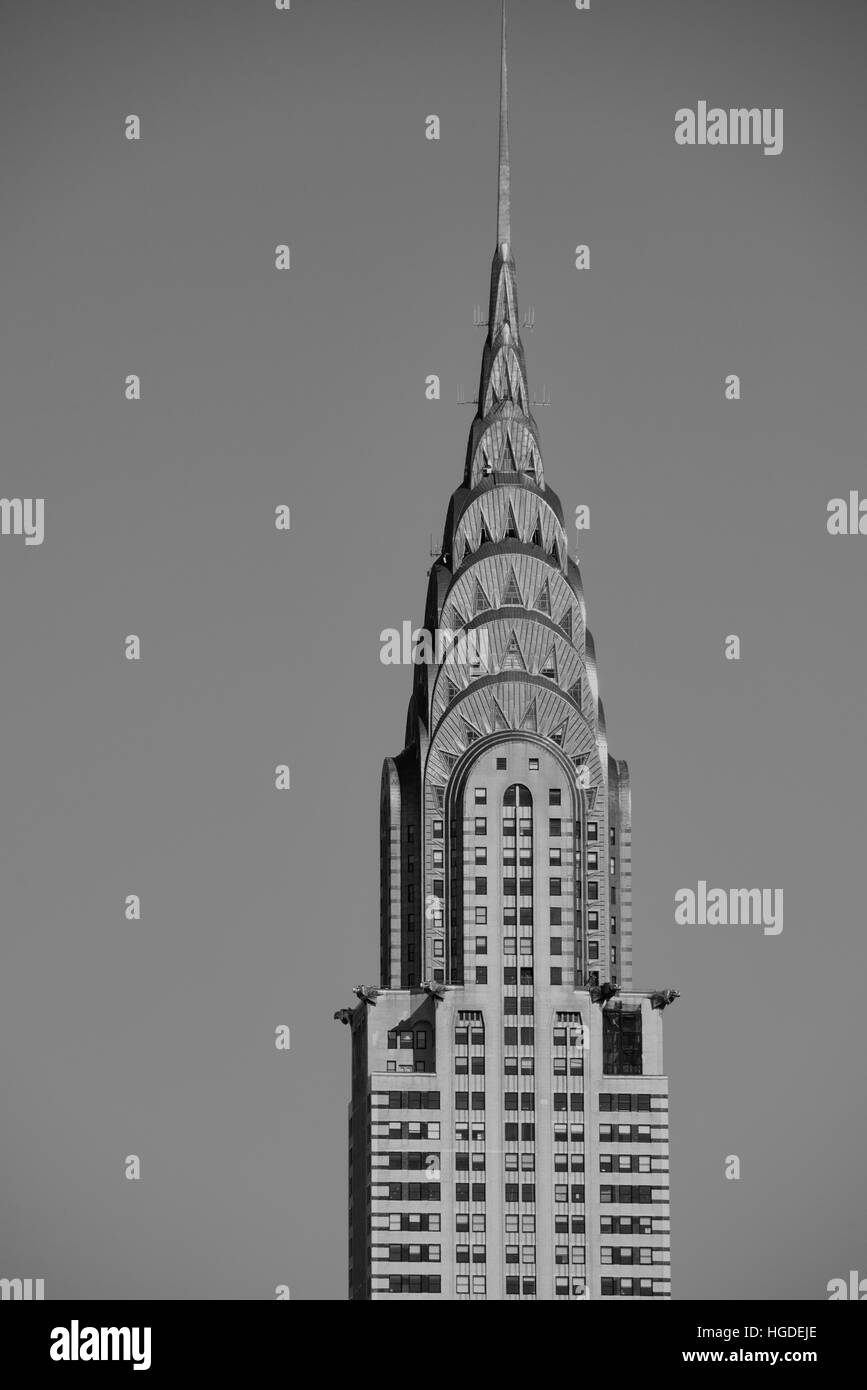Ostküste, New York, Manhattan, Blick vom Queens Midtown, Chrysler building Stockfoto