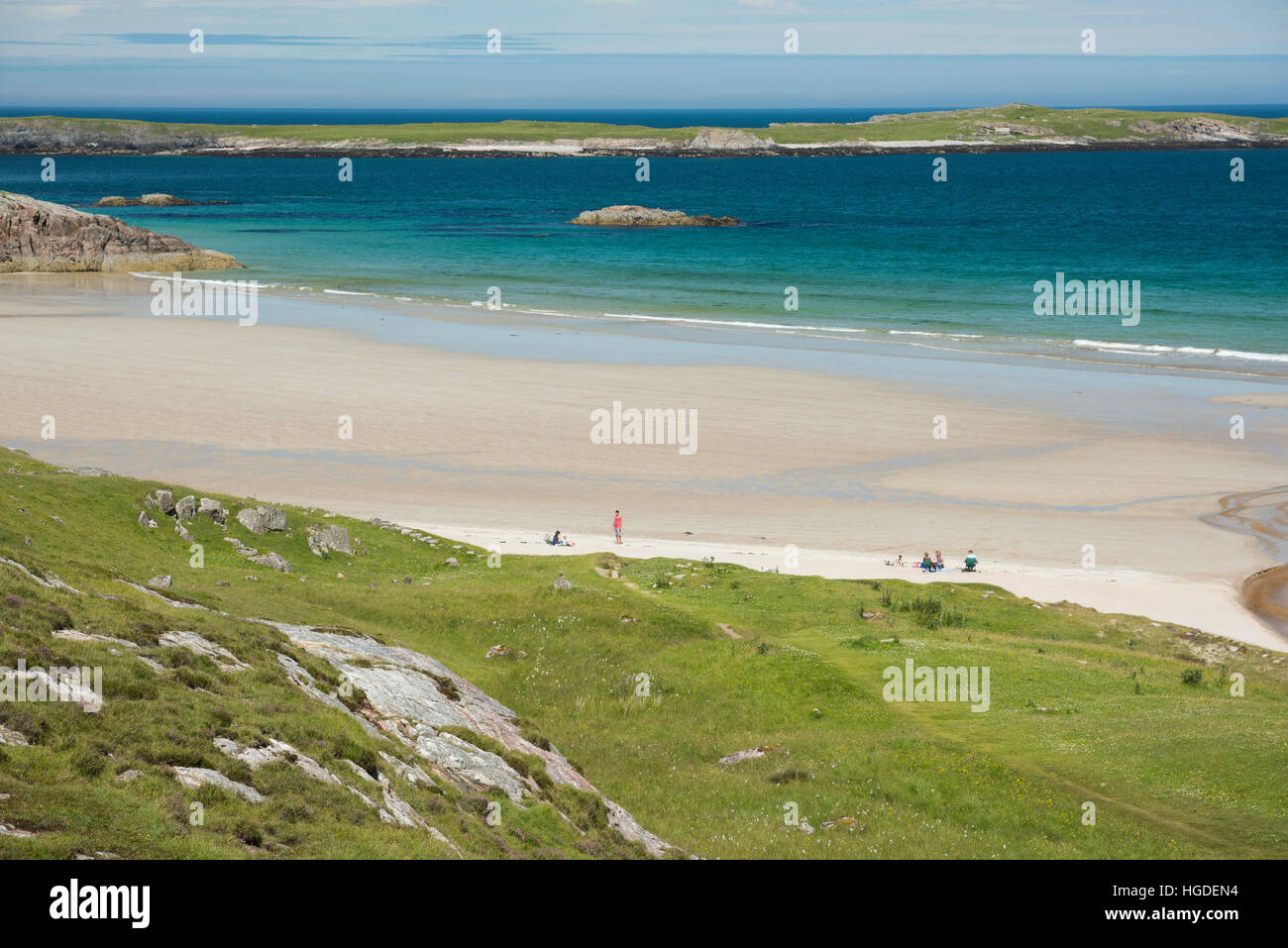 Schottland, Highlands, North Shore, Nordstrand im Sommer Stockfoto