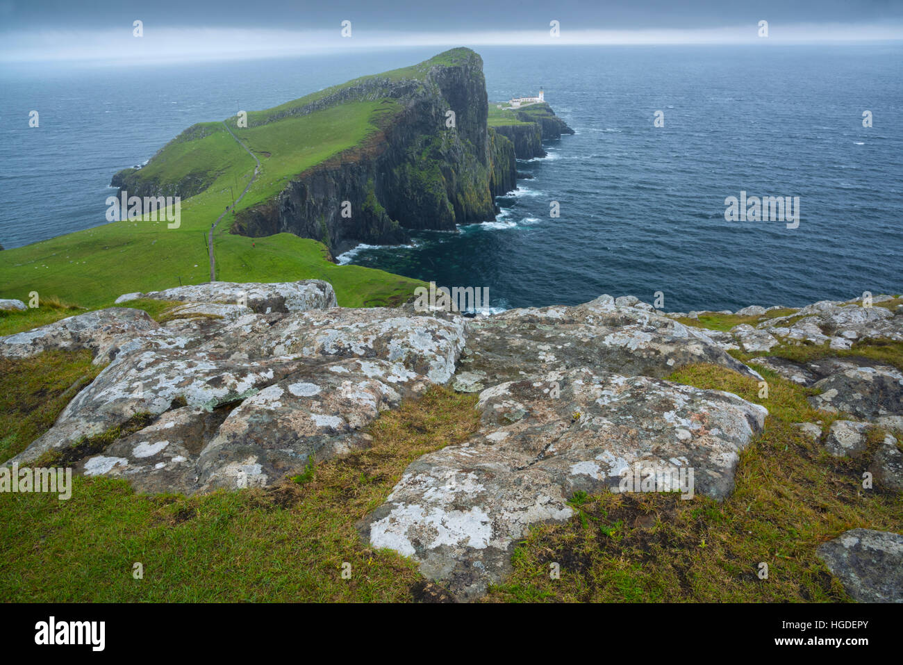 Schottland, die Hebriden Archipel, Isle of Skye, landschaftlich Point Lighthouse Stockfoto
