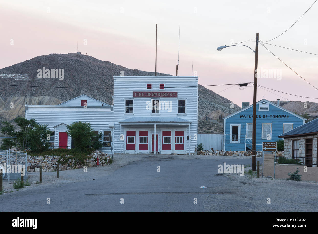 Nevada, Mineral County, Tonopah, Feuerwehr Stockfoto