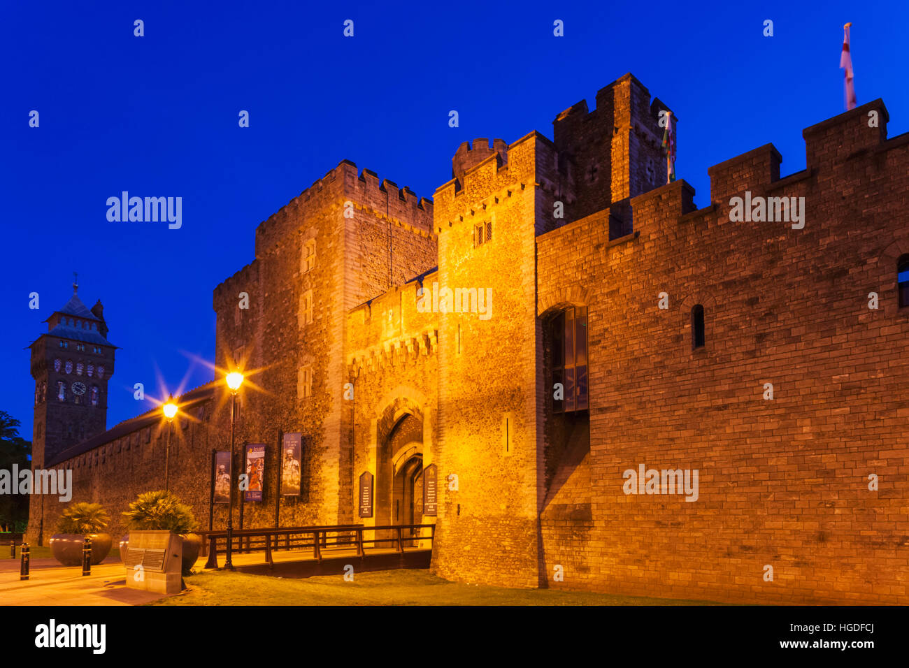 Wales, Cardiff, Cardiff Castle Stockfoto