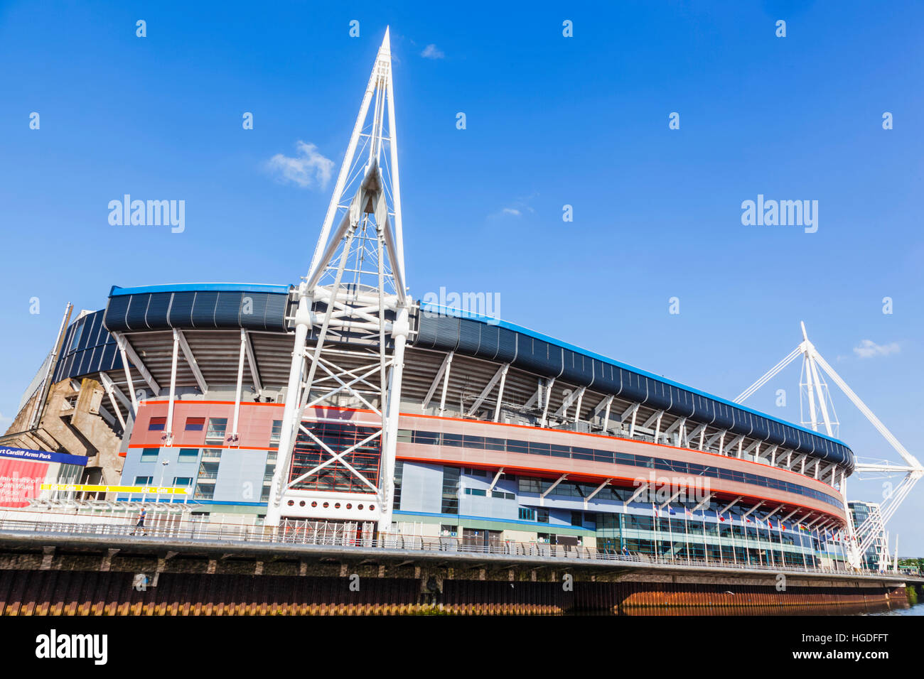 Wales, Cardiff, The Millennium Stadion aka Fürstentum Stockfoto