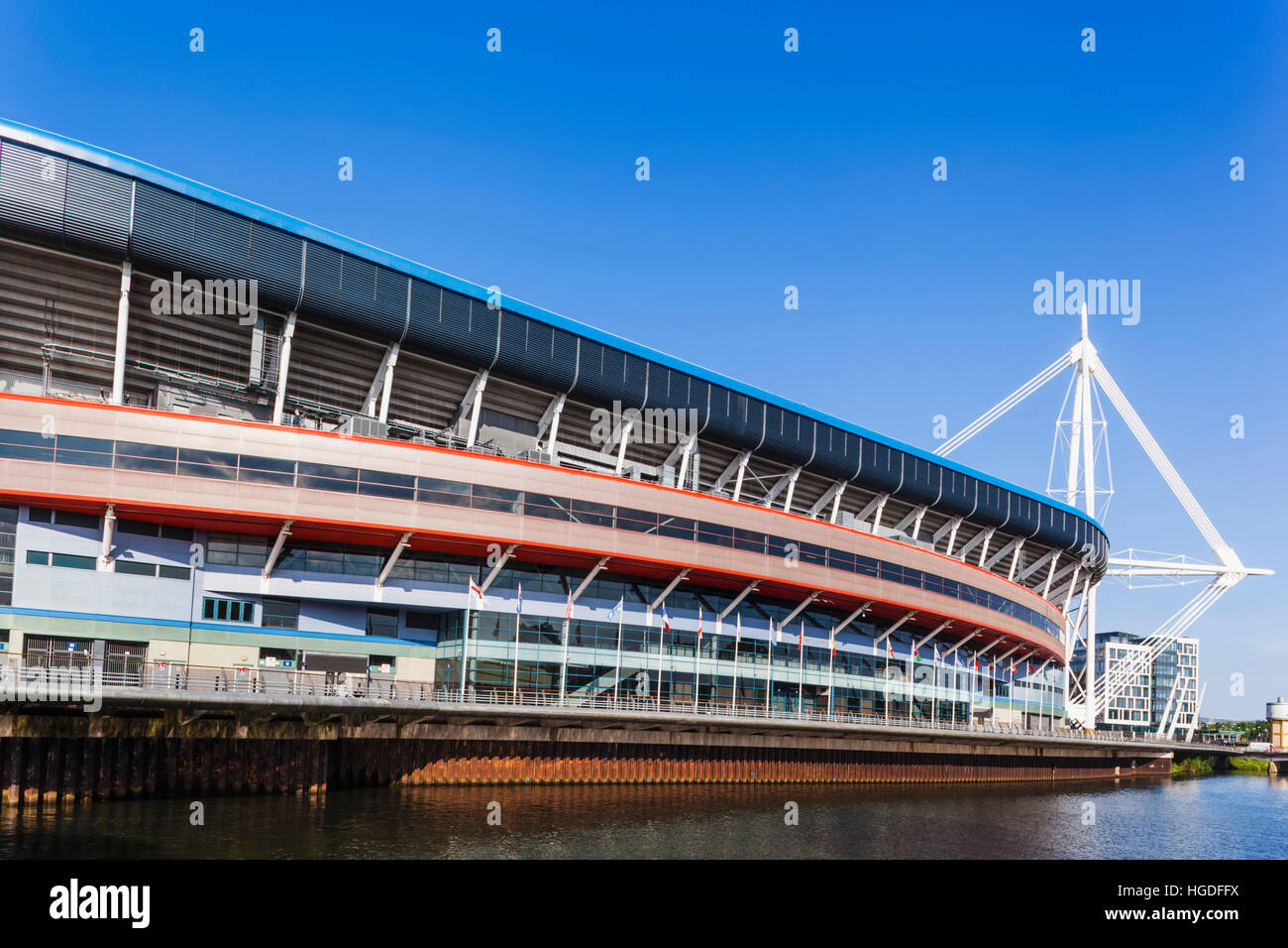 Wales, Cardiff, The Millennium Stadion aka Fürstentum Stockfoto