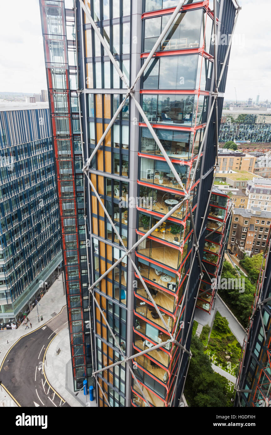 England, London, Bankside, moderne Hochhaus Wohnungen Stockfoto