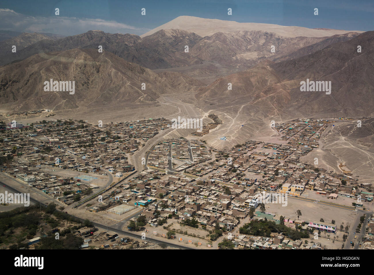 Der Cerro Blanco in der Nähe von Nasca ist die höchste Sanddüne der Welt mit 2070 ms Stockfoto