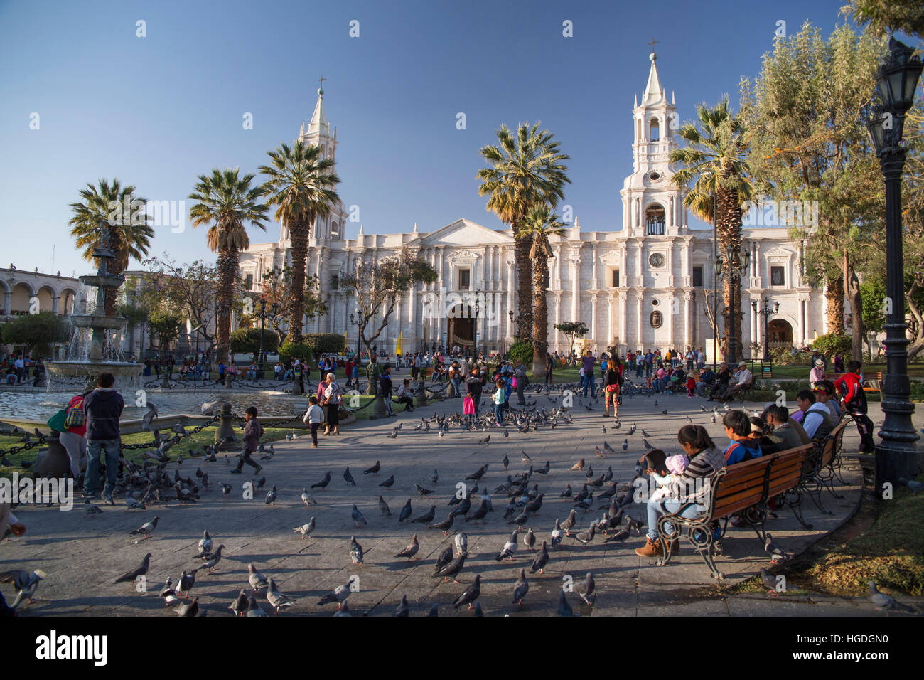 Plaza des Armes in Arequipa, Stockfoto Plaza des Armes in Arequipa, Stockfoto