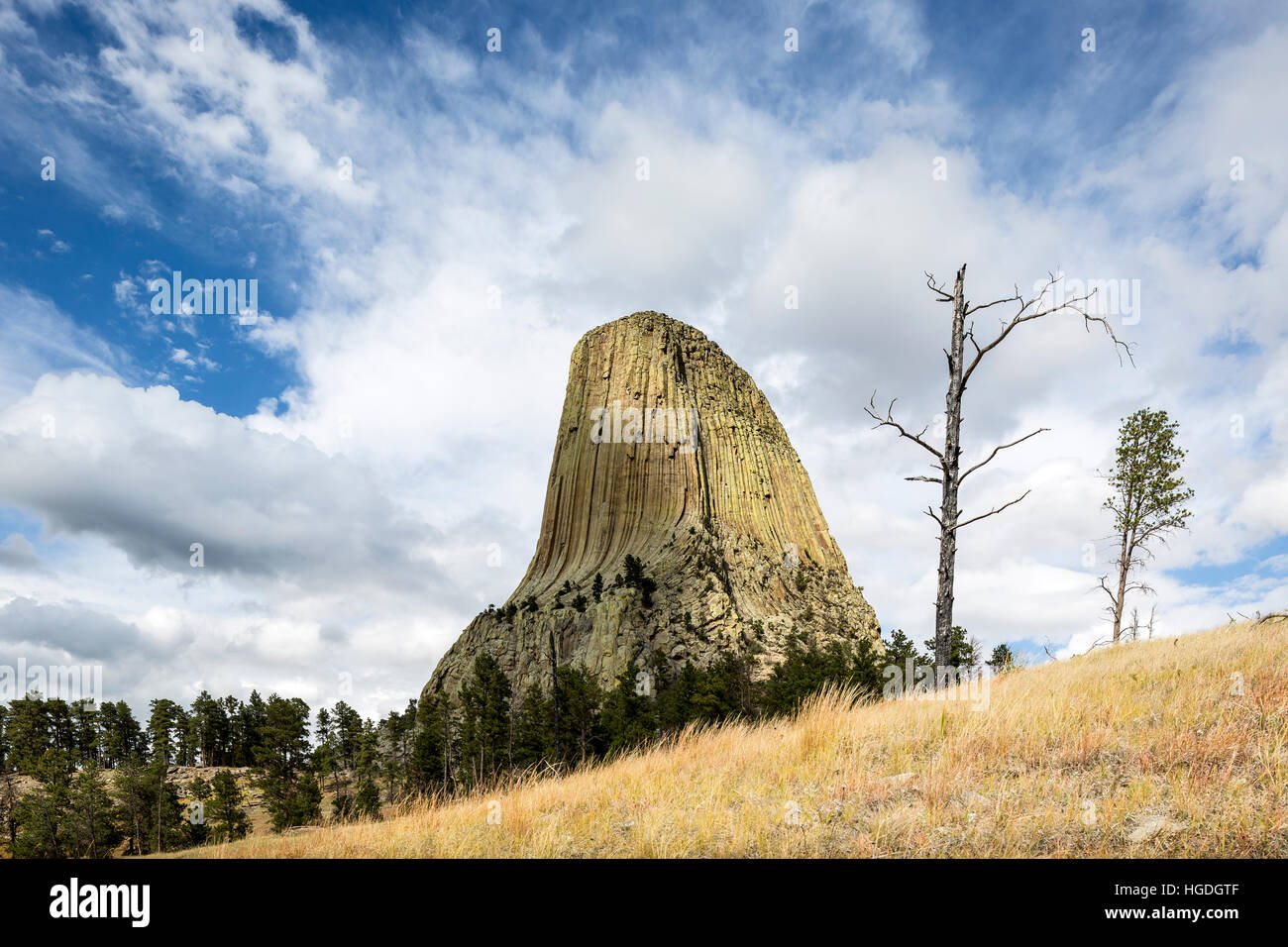 WYo2246-00... WYOMING - Devils Tower National Monument. Stockfoto
