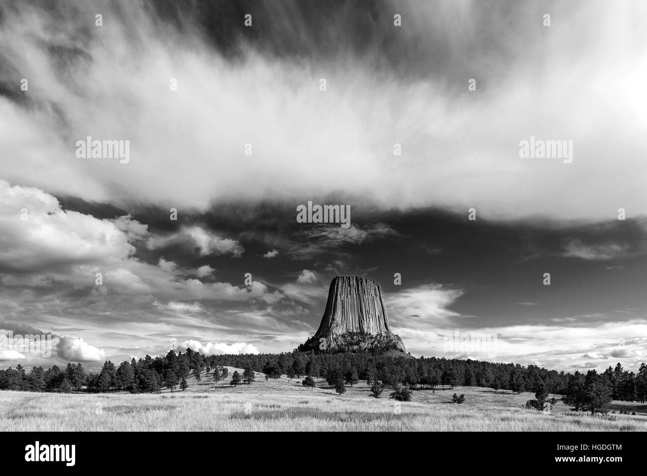 WYo2246-00... WYOMING - Devils Tower National Monument. Stockfoto