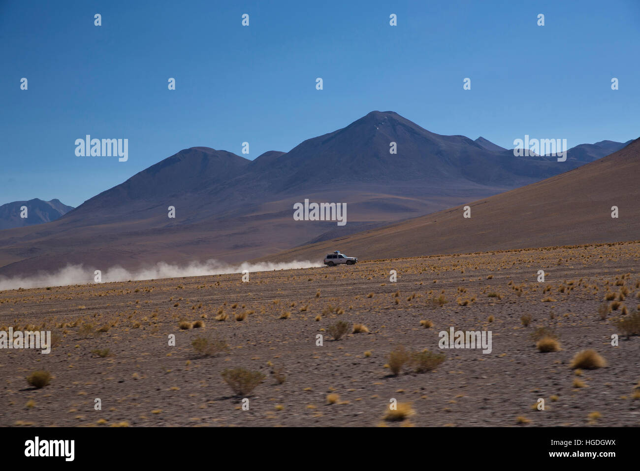 Fahren Sie in der Wüste Siloli, Stockfoto