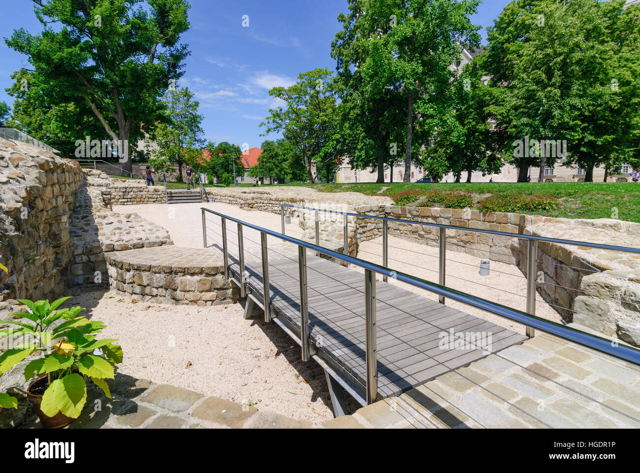 : Stift Klosterneuburg: Capella Speciosa: Ruine der Kapelle in den kaiserlichen Palast von Leopolds VI., Wienerwald, Niederösterreich, Wienerwald, Lo Stockfoto