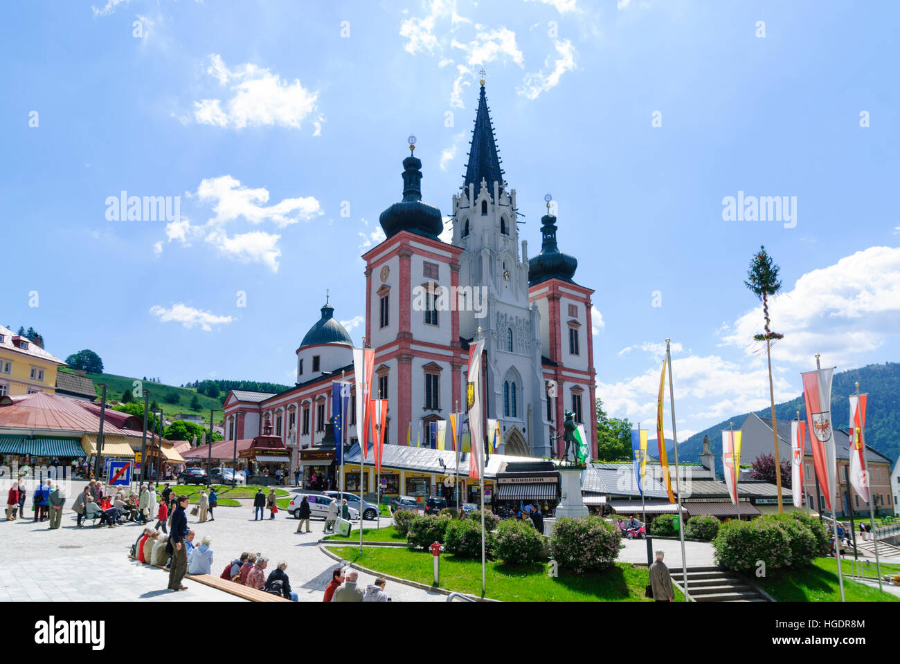 Mariazell: Basilika, Obere Steiermark, Steiermark, Steiermark, Österreich Stockfoto