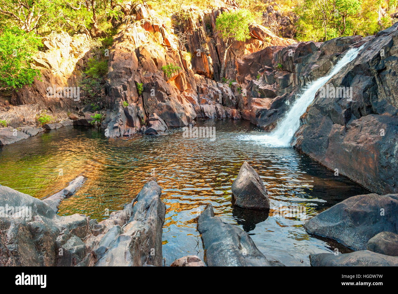 Kakadu-Nationalpark (Northern Territory Australien) Landschaft in der Nähe Gunlom lookout Stockfoto