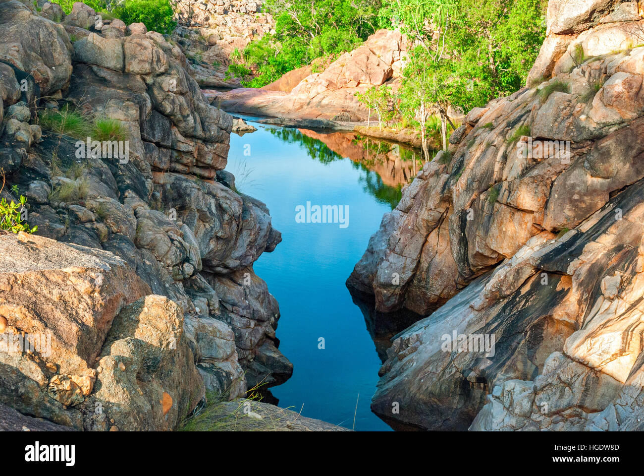 Kakadu-Nationalpark (Northern Territory Australien) Landschaft in der Nähe Gunlom lookout Stockfoto