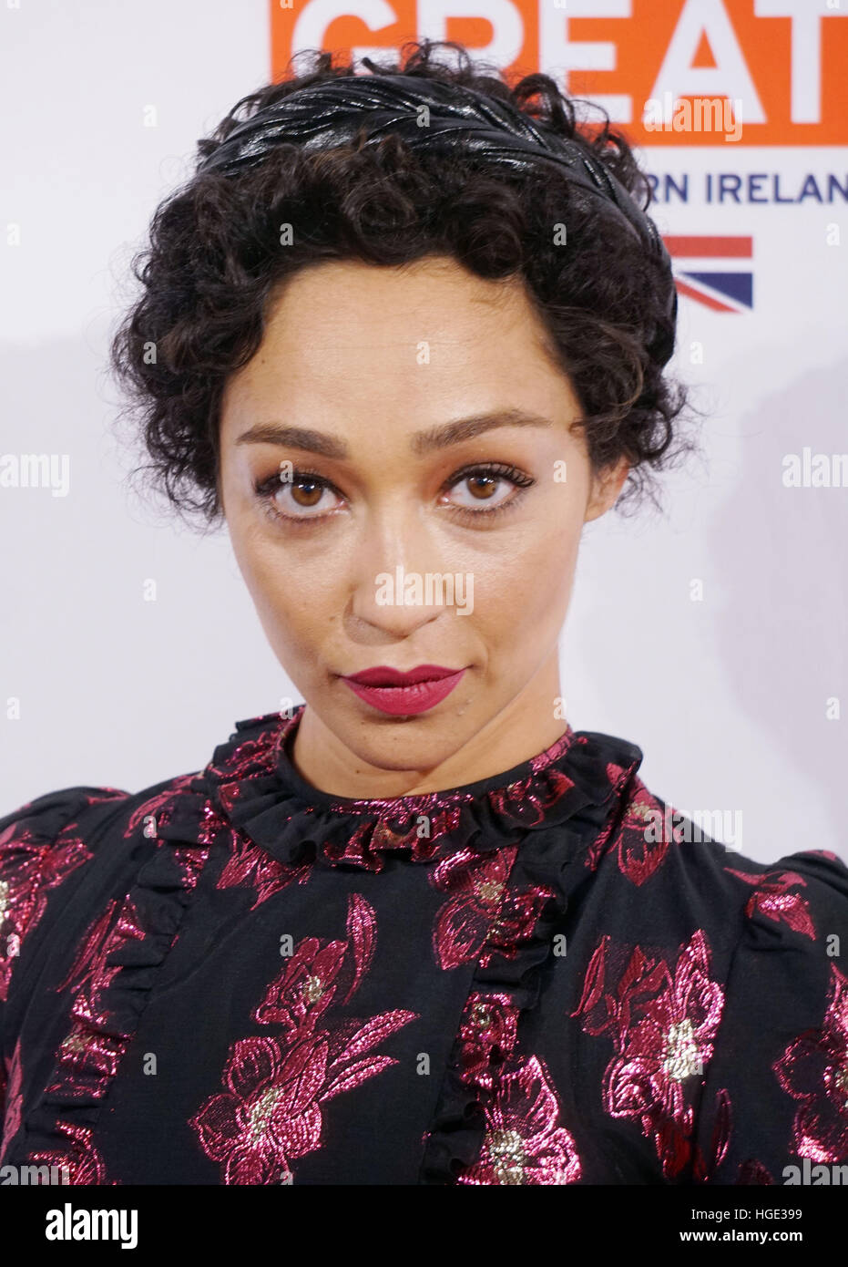 Los Angeles, USA. 7. Januar 2017. Ruth Negga 029 ankommen bei der BAFTA LA Tea Party im Four Season Hotel in Los Angeles. 7. Januar 2017 © Gamma-USA/Alamy Live-Nachrichten Stockfoto