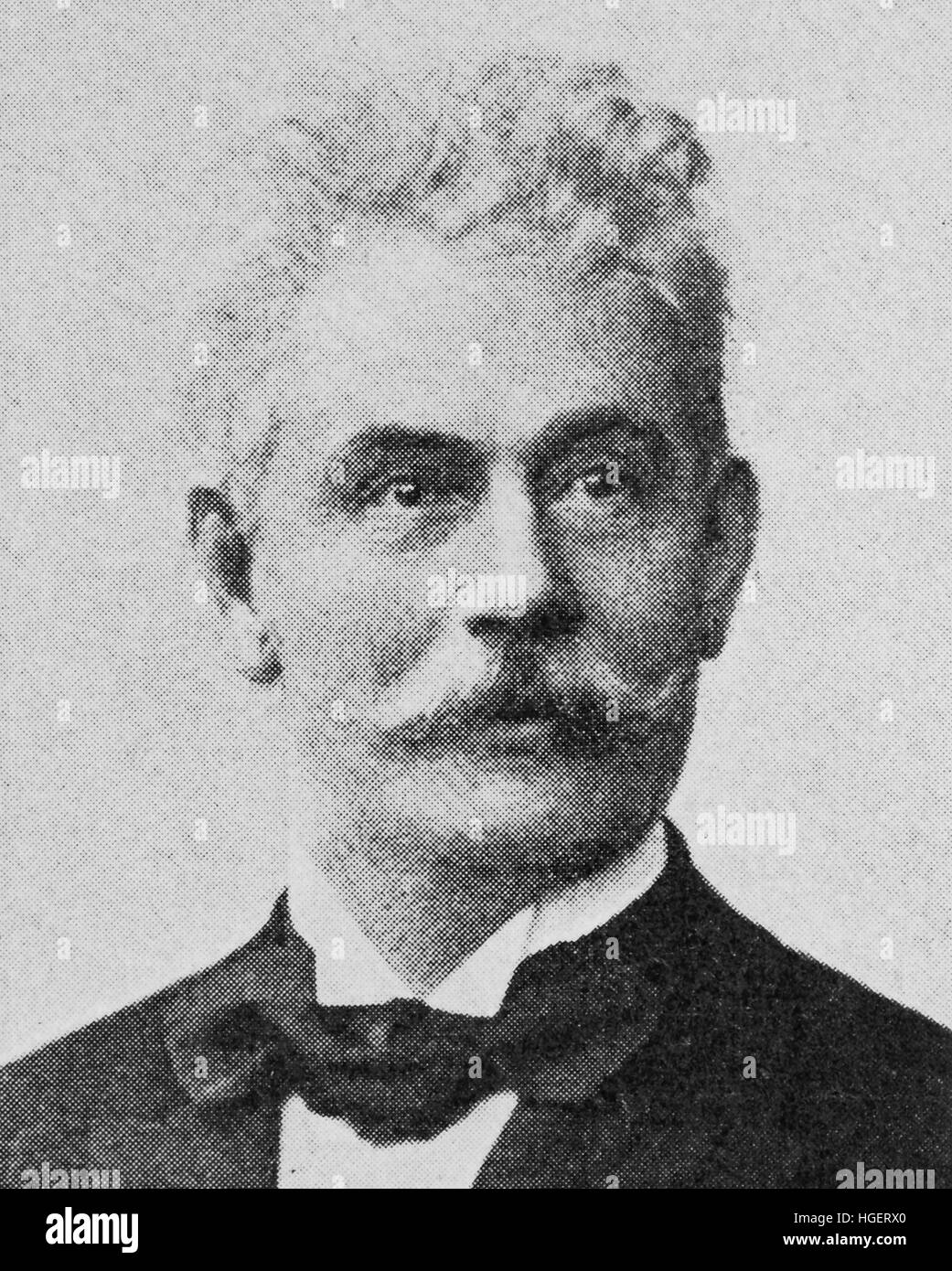Hermann Credner, 1. Oktober 1841 - 21. Juli 1913, war ein deutscher Wissenschaftler, Reproduktion von einem Foto aus dem Jahr 1895, digital verbessert Stockfoto
