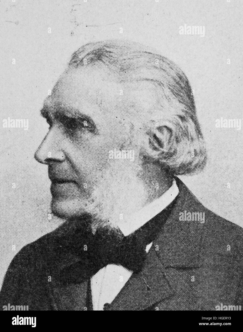 Karl Ritter von Scherzer, manchmal geschrieben, Carl; 1. Mai 1821 - wurde 19. Februar 1903, eine österreichische Explorer, Diplomat und Naturforscher, Reproduktion eines Fotos aus dem Jahr 1895, digital verbessert Stockfoto