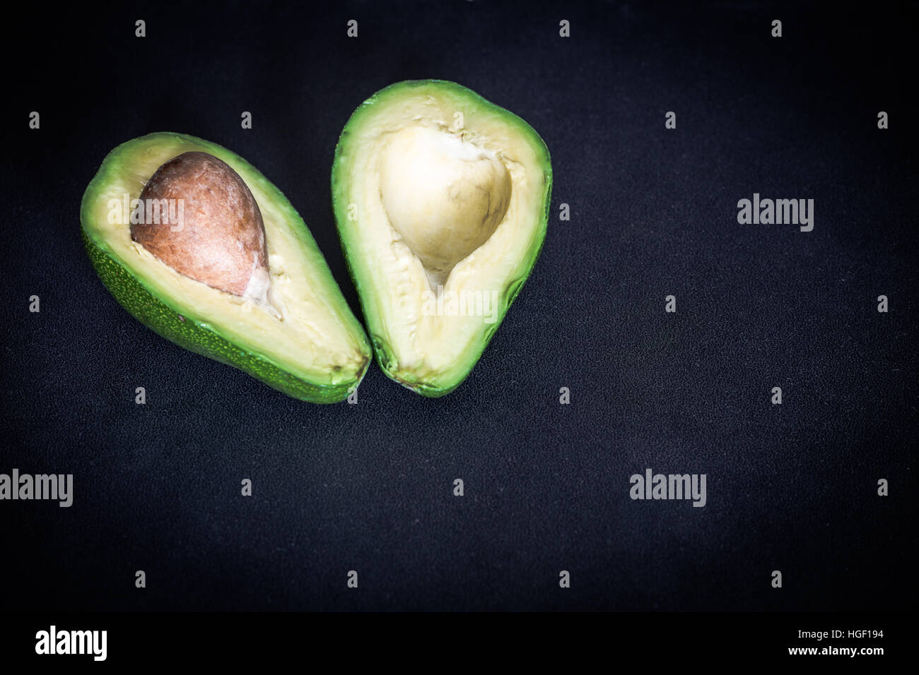 Geschnittenen avocado Stockfoto