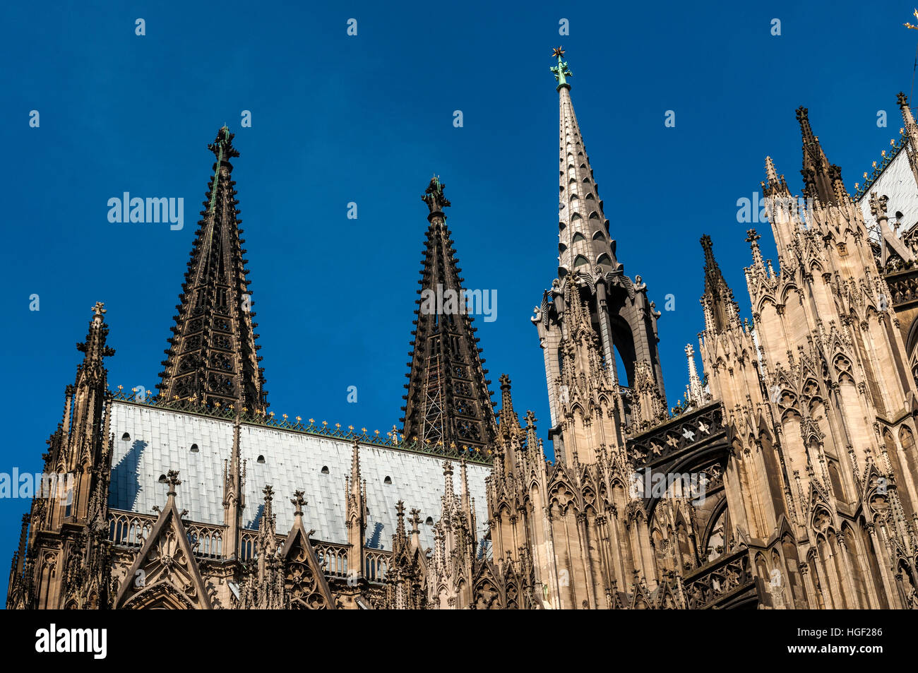 Dach Kathedrale, Kölner Dom, Köln. Stockfoto