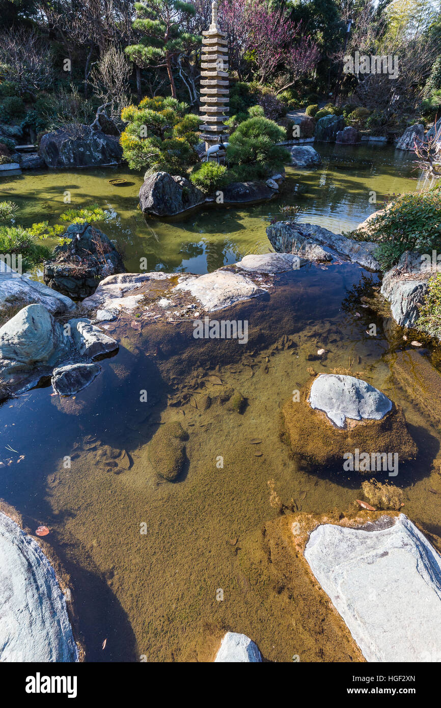 Yoshida Shigeru Garten ist ein japanischer Teich Garten Oiso. Es ist
